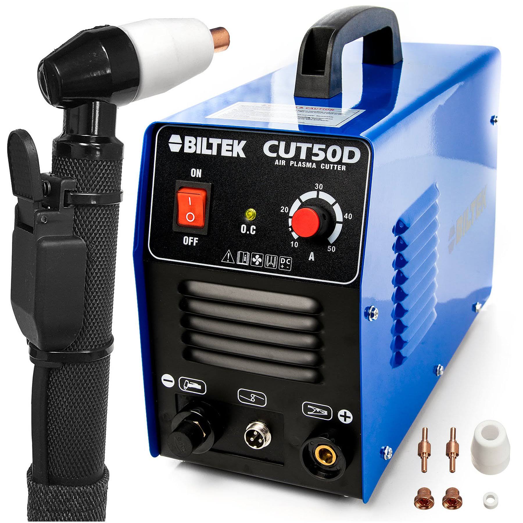 50Amp Air Plasma Cutter, 1/2x22 inch Cut 110V/220V Input Dual Voltage V698325