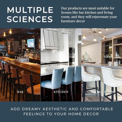 Waterproof PU Bar Stool Covers Set of 2 E6288