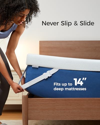 3 Inch Full Gel Memory Foam Mattress Topper with Washable Cover Q829333