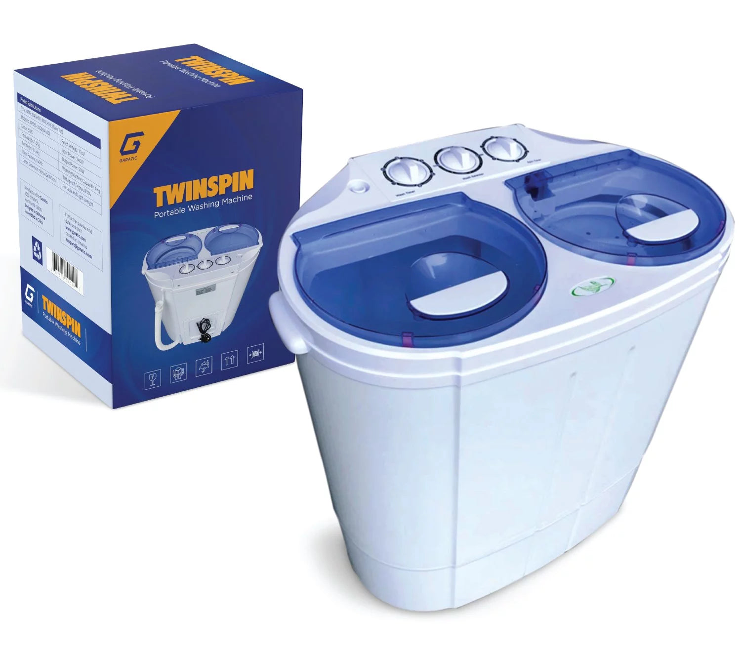 Portable Twin Tub Washing Machine 13lbs Capacity U3184