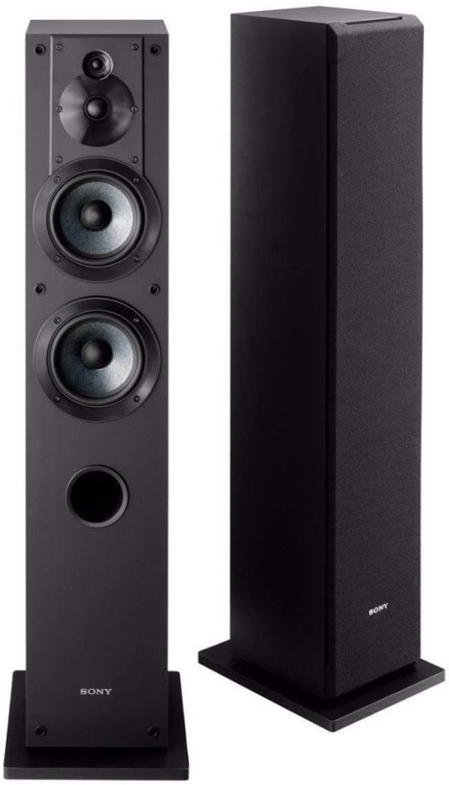 Black 3-Way 4-Driver Floor-Standing Speaker N63951