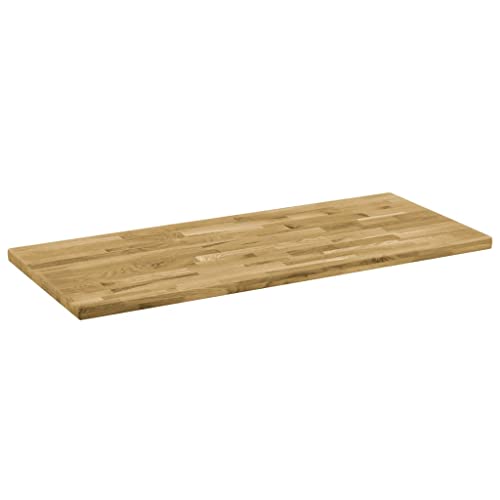 Solid Oak Wood Rectangular Table Top 55.1"x23.6" M29764