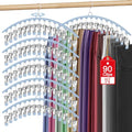 Black 3 Pack Pants Hangers with 15 Clips F200567