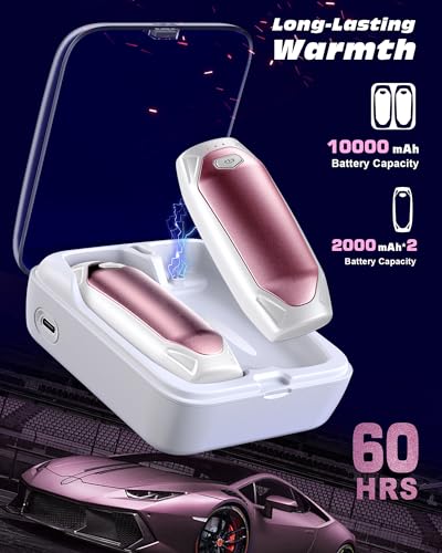 2 Pack 14000mAh Rechargeable Electric Hand Warmers with Charging Case E7436