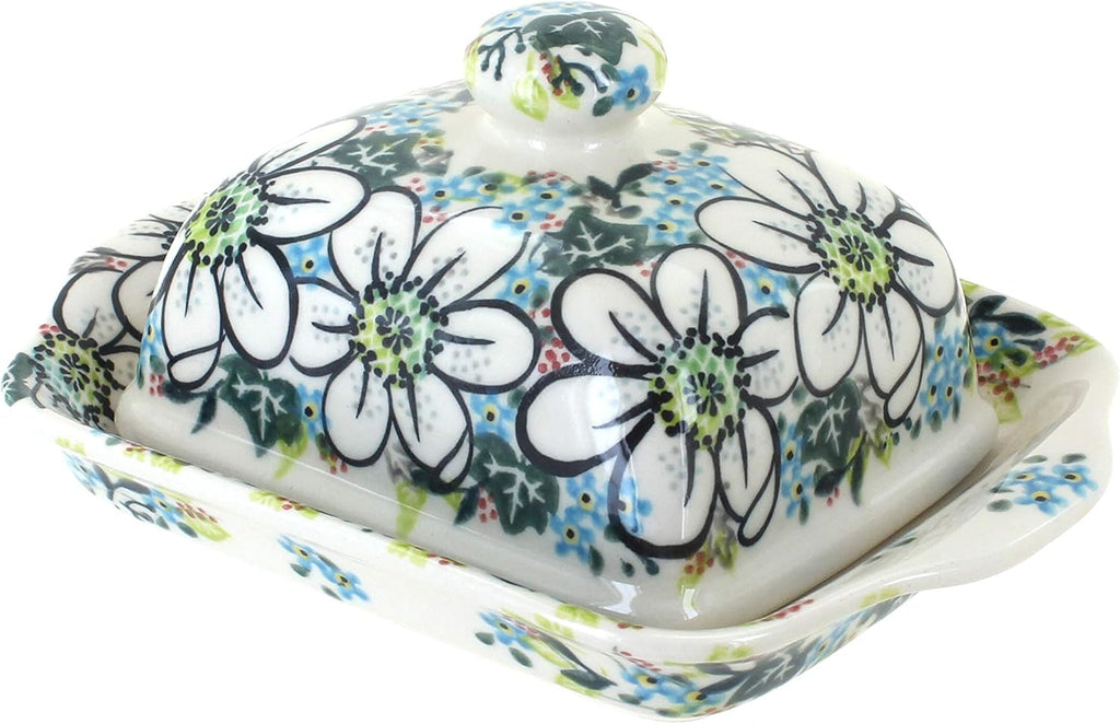 Blue Square Butter Dish Y98113