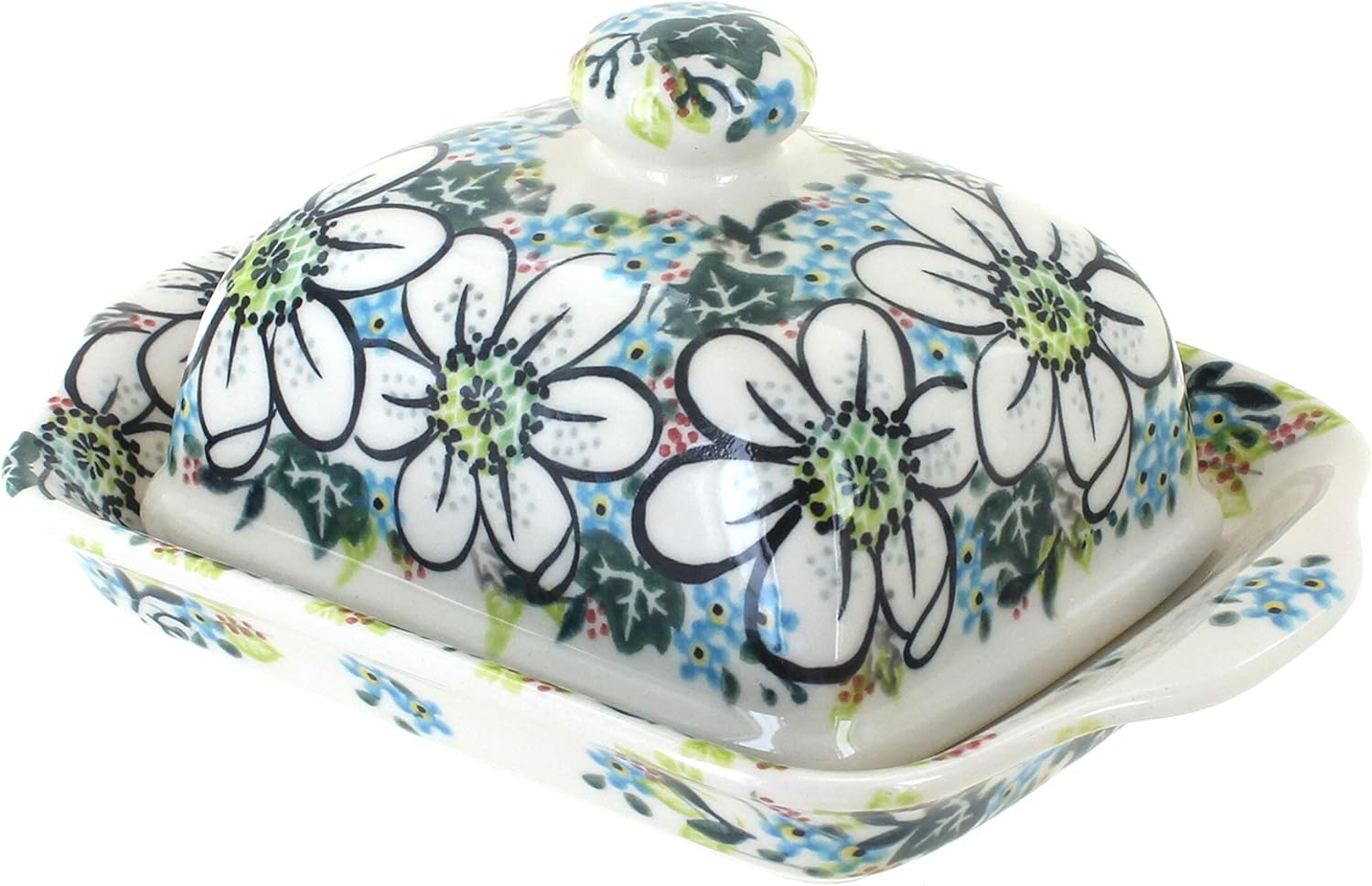Blue Square Butter Dish Y98113