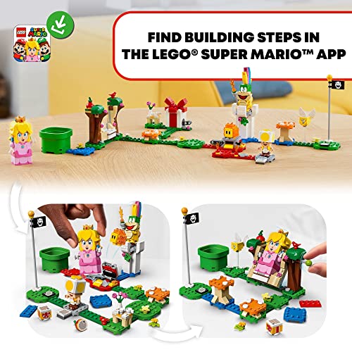 LEGO Super Mario Adventures with Peach Starter Course, Buildable Game, Toy with Interactive Figure, Yellow Toad & Lemmy, 71403 Y902942