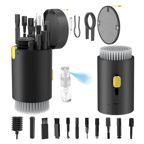 20 in 1 Keyboard Cleaner Kit with Retractable Big Brush and 2.5ml Mist Spray A28199