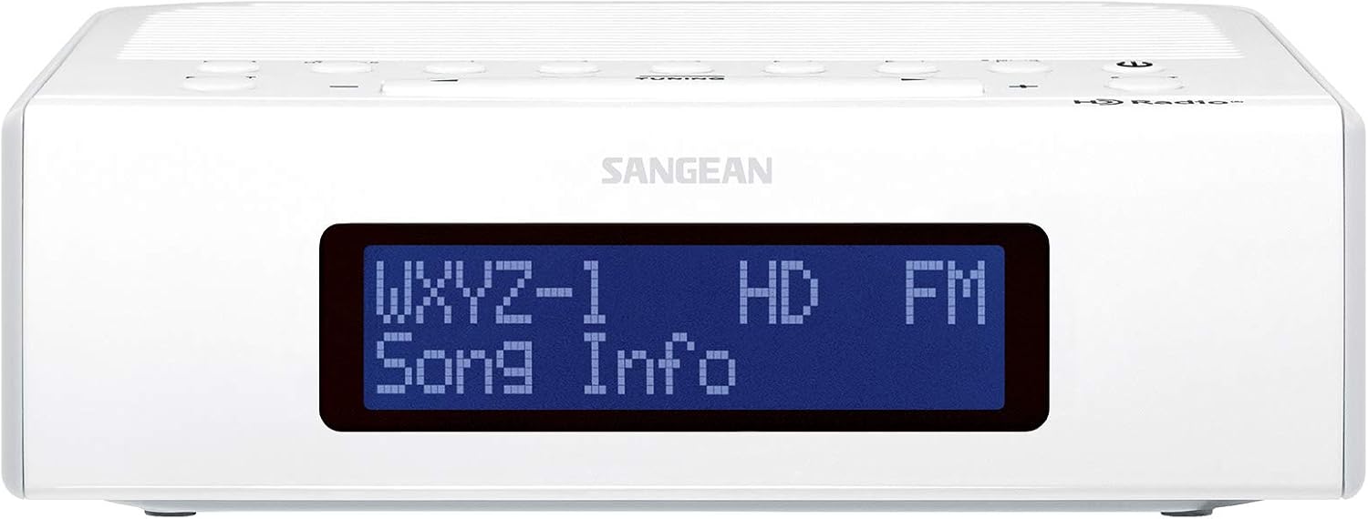 White Digital Tuning Clock Radio B149206
