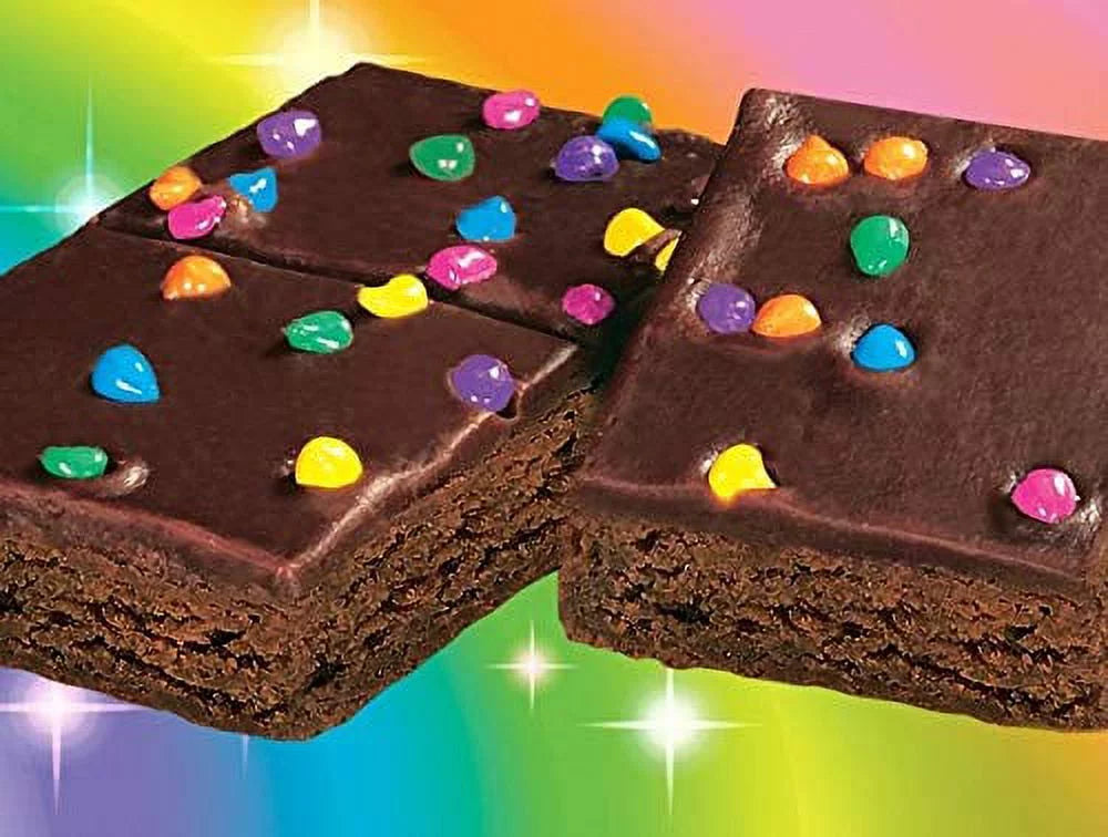 4 Big Pack Boxes Individually Wrapped Brownies with Chocolate Chip Candy X5566