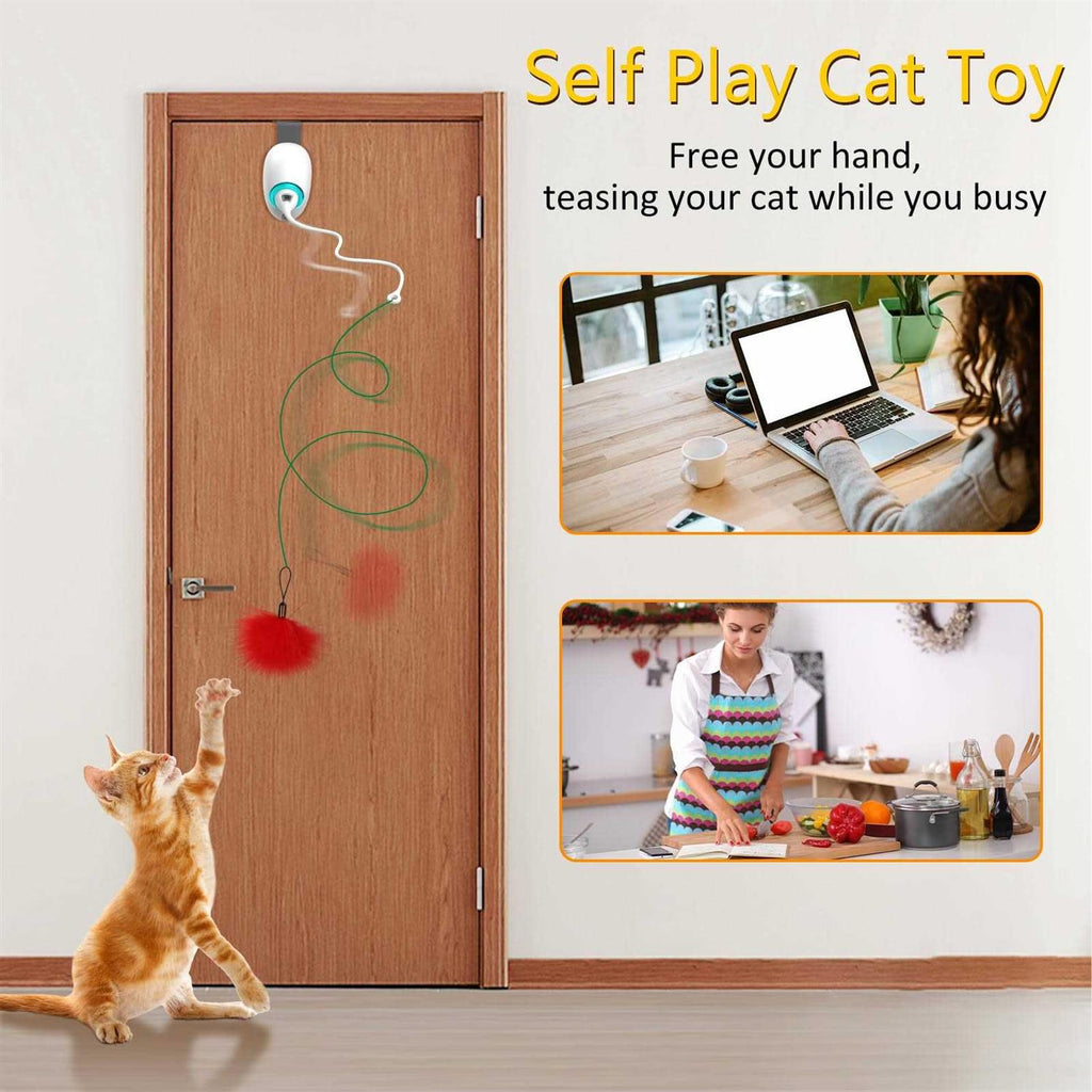 Automatic Hanging Cat String Toy F45320
