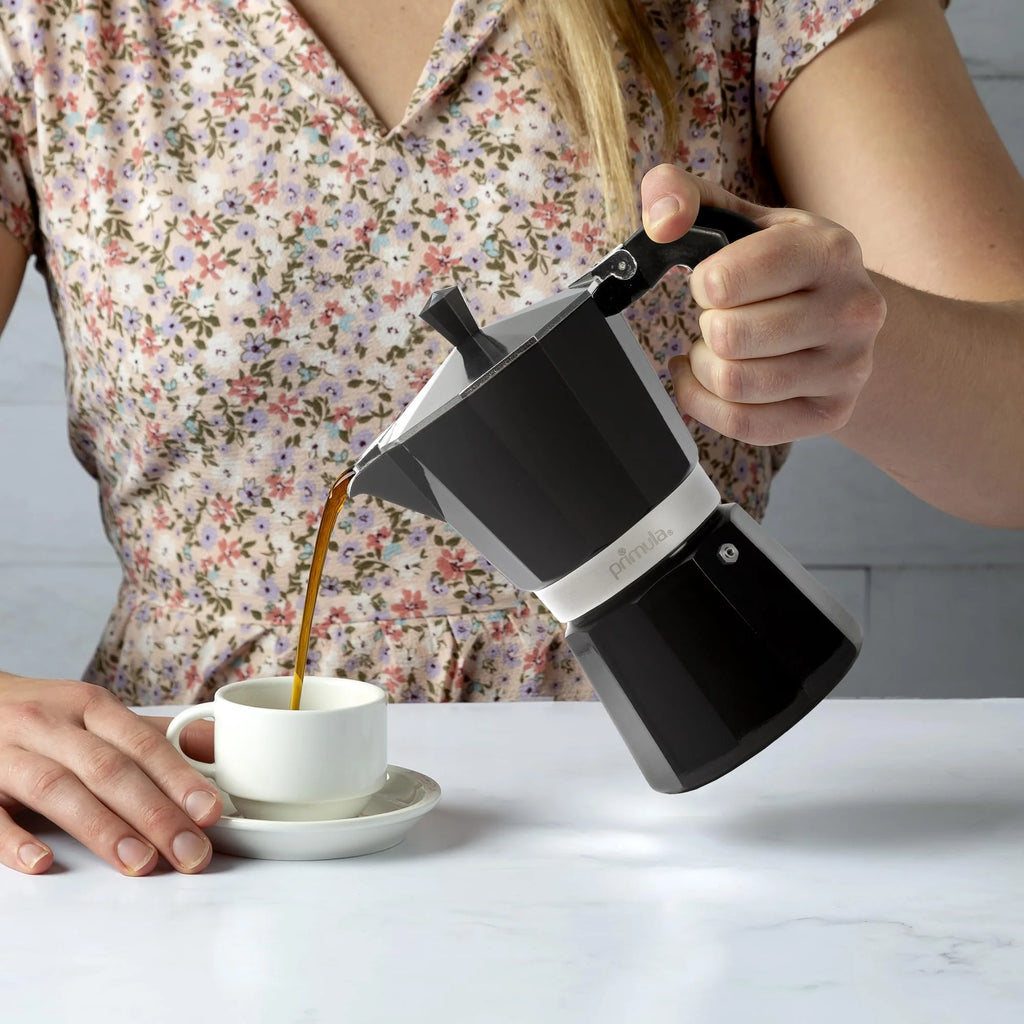 Black 6 Cup Stovetop Espresso Coffee Maker L9813