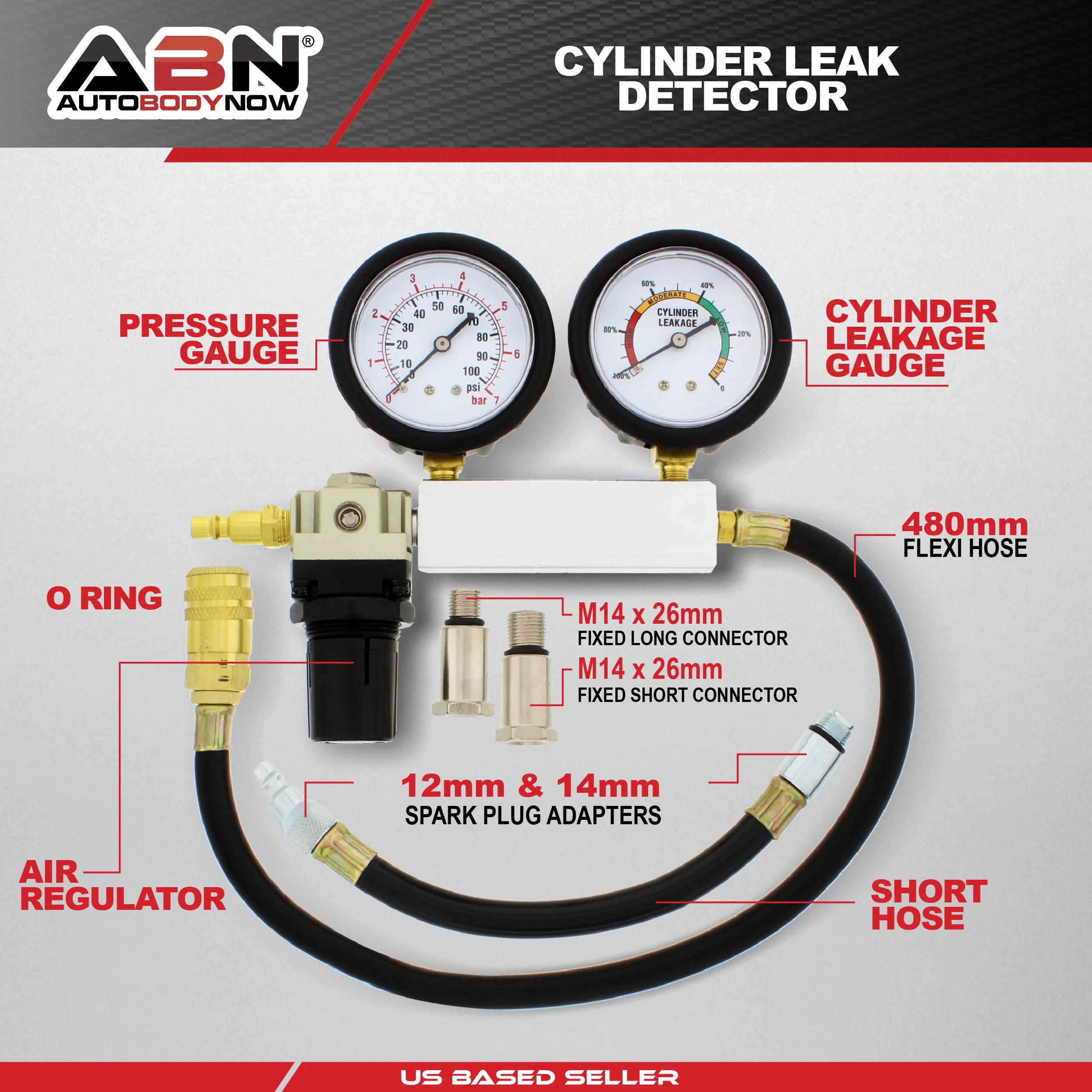 Cylinder Leak Detector & Engine Compression Tester Kit R530611