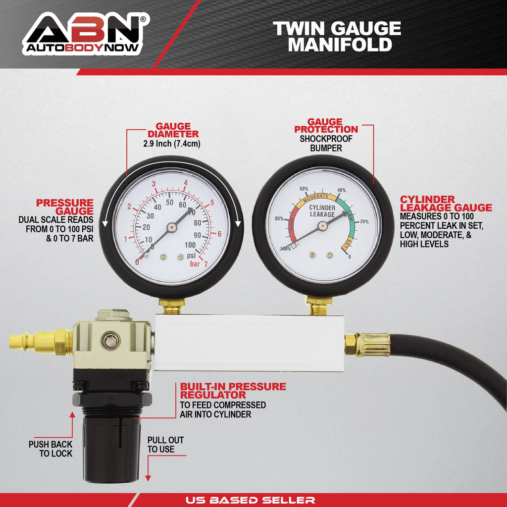Cylinder Leak Detector & Engine Compression Tester Kit R530611