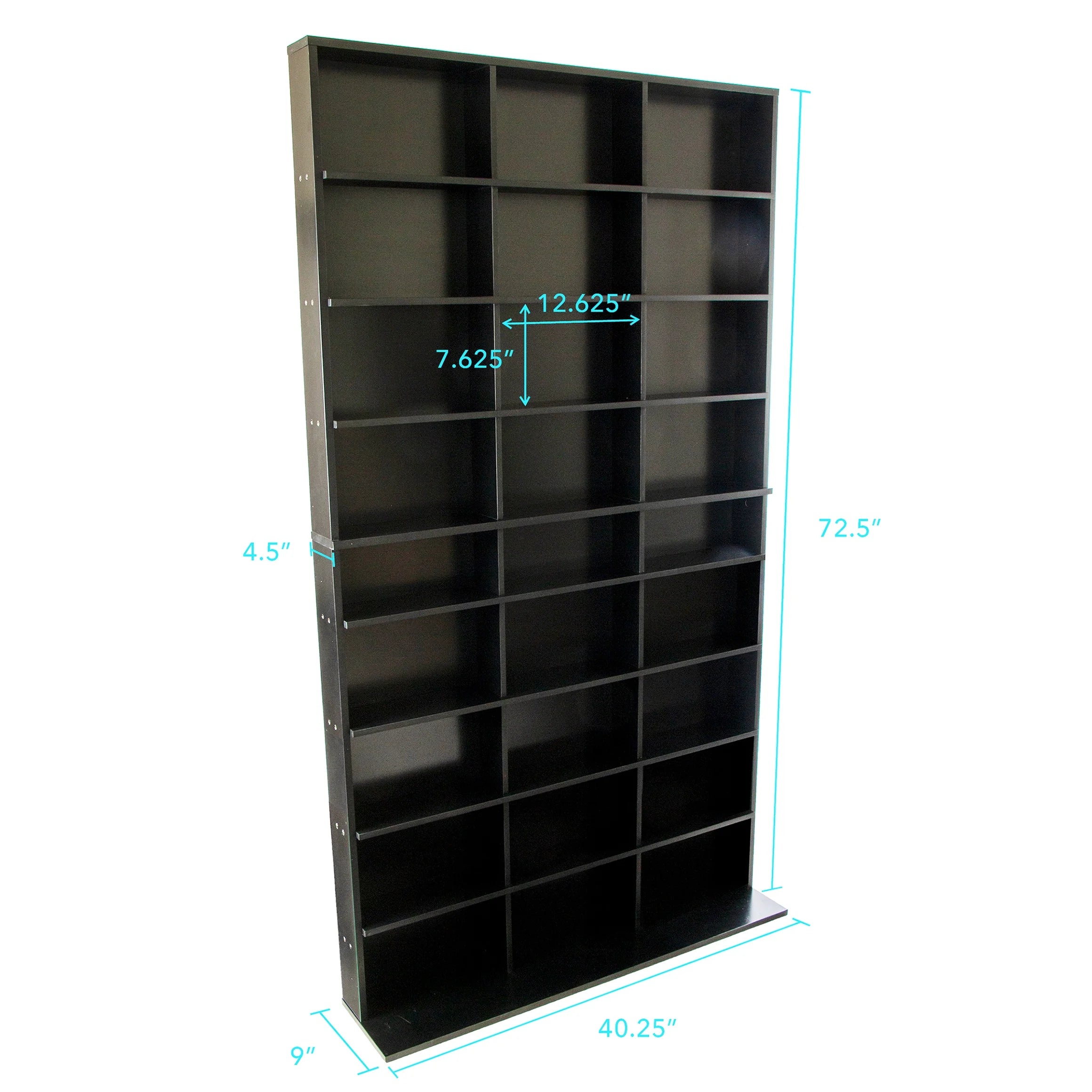 Black Media Storage Cabinet XL T7685