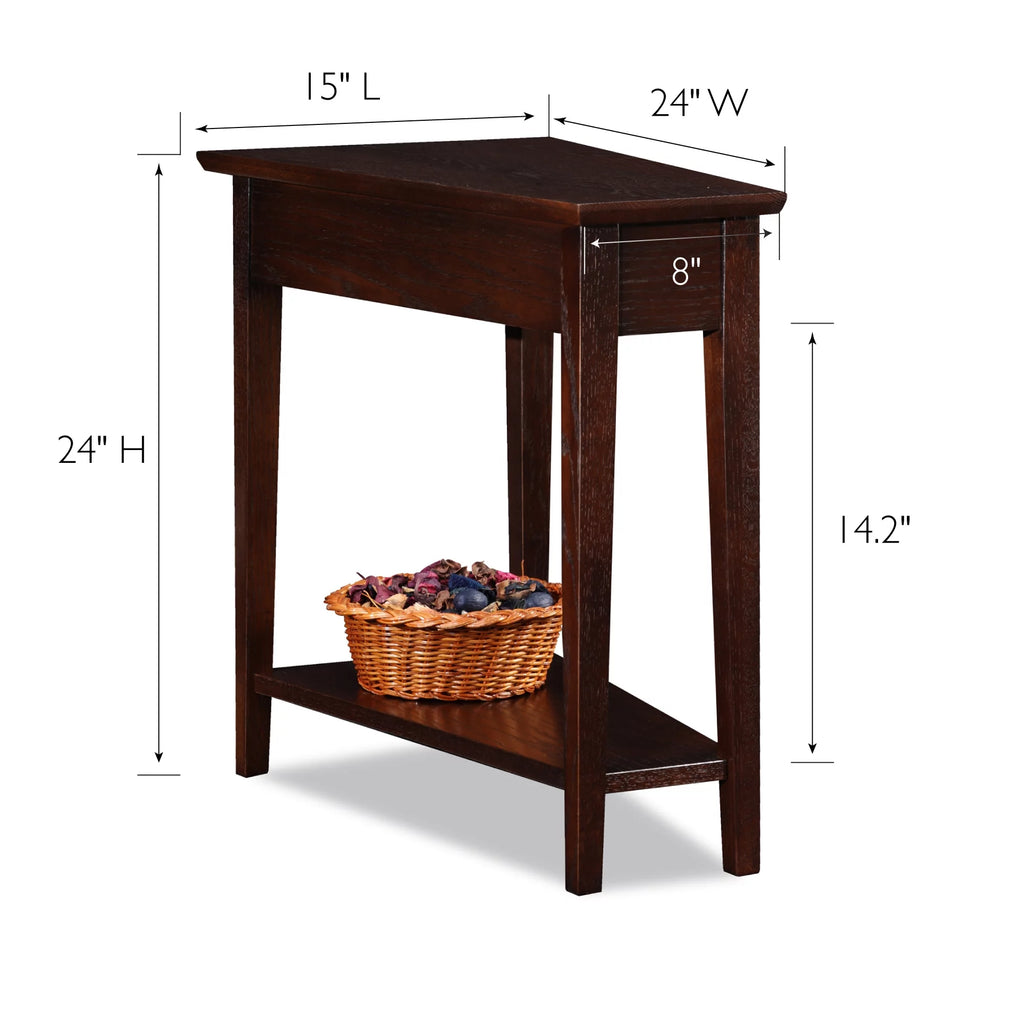 Compact Recliner Wedge Table in Chocolate Oak Q531034