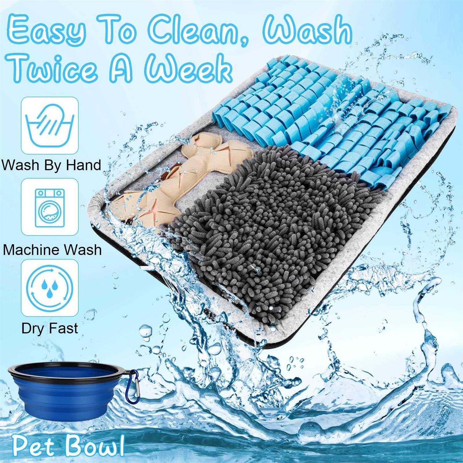 Snuffle Mat for Dogs, 17.3×23.6 Pet Foraging Mat L895