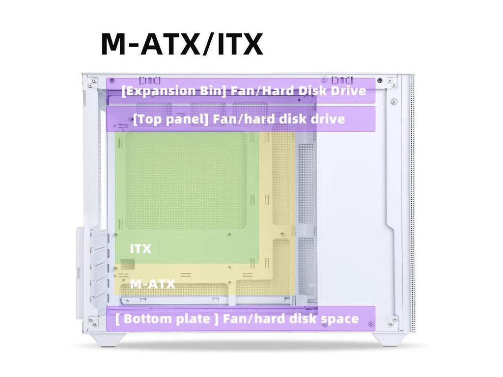 Mini Micro ATX Tower Computer Case with Tempered Glass Side A160770