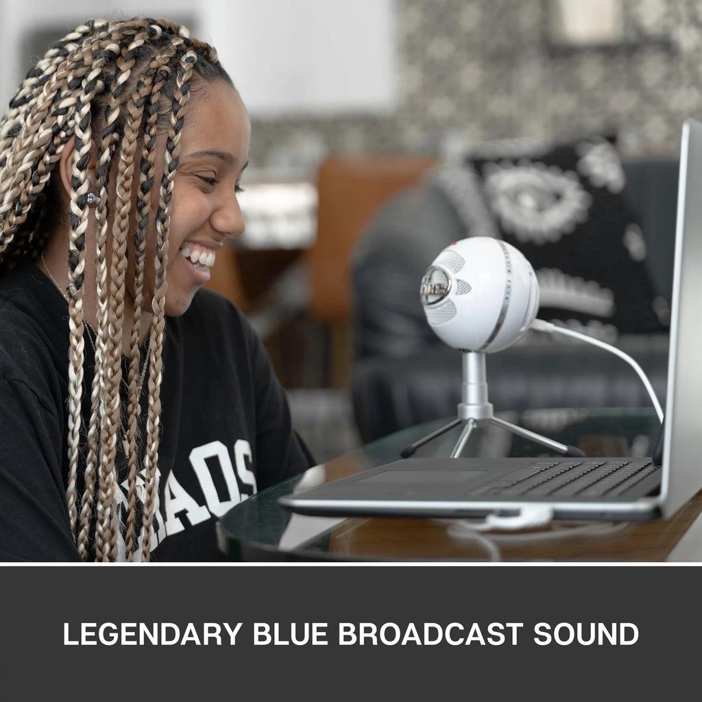 White USB Cardioid Condenser Microphone with Adjustable Desktop Stand H609800