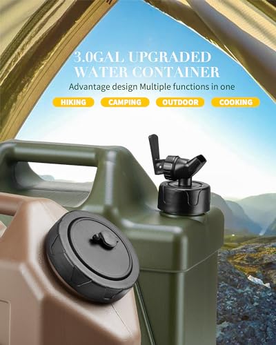 5 Gallon Water Jug and 2.6Gal Collapsible Water Bag Set of 2 Z3175