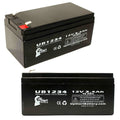 2 Pack Sealed Lead Acid Battery 12V 3.4Ah I130