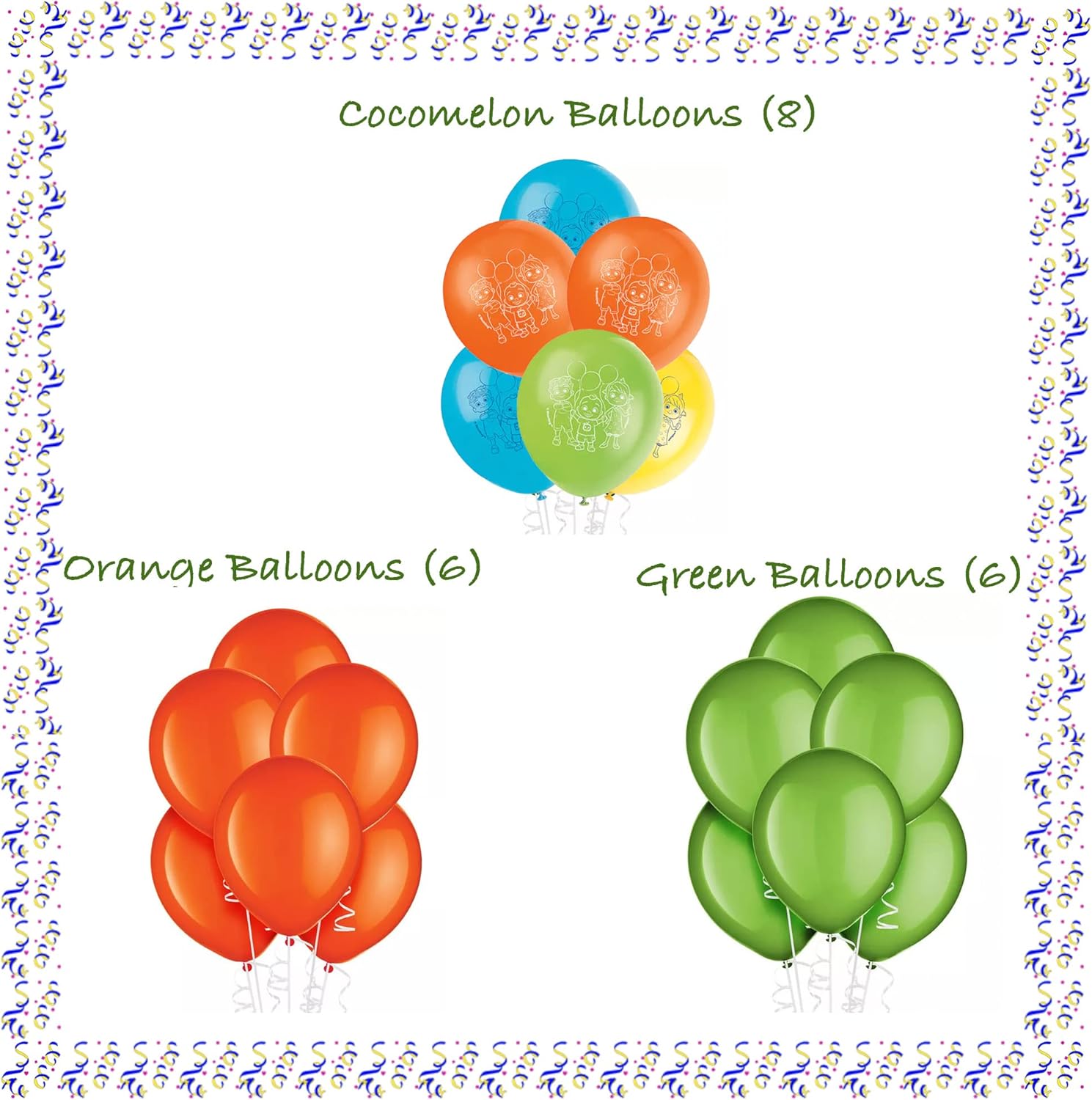 Birthday Party Supplies Decoration Kit with Balloons, Tablecloth, Plates, Napkins, Candles Serves 16 G5290