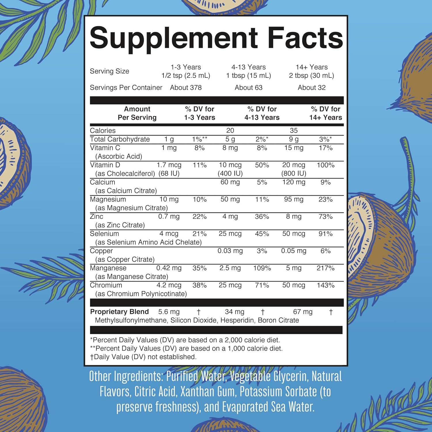 Nighttime Multimineral & Multivitamin Liquid U8917