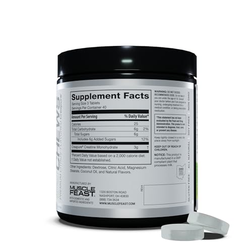 Unflavored Creatine Monohydrate Powder, 168 Servings C85397