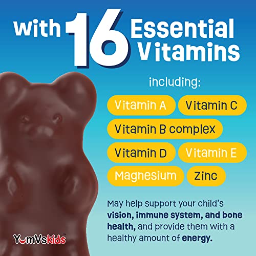 60 Count Kids Multivitamin Chewable Chocolate Bears E213