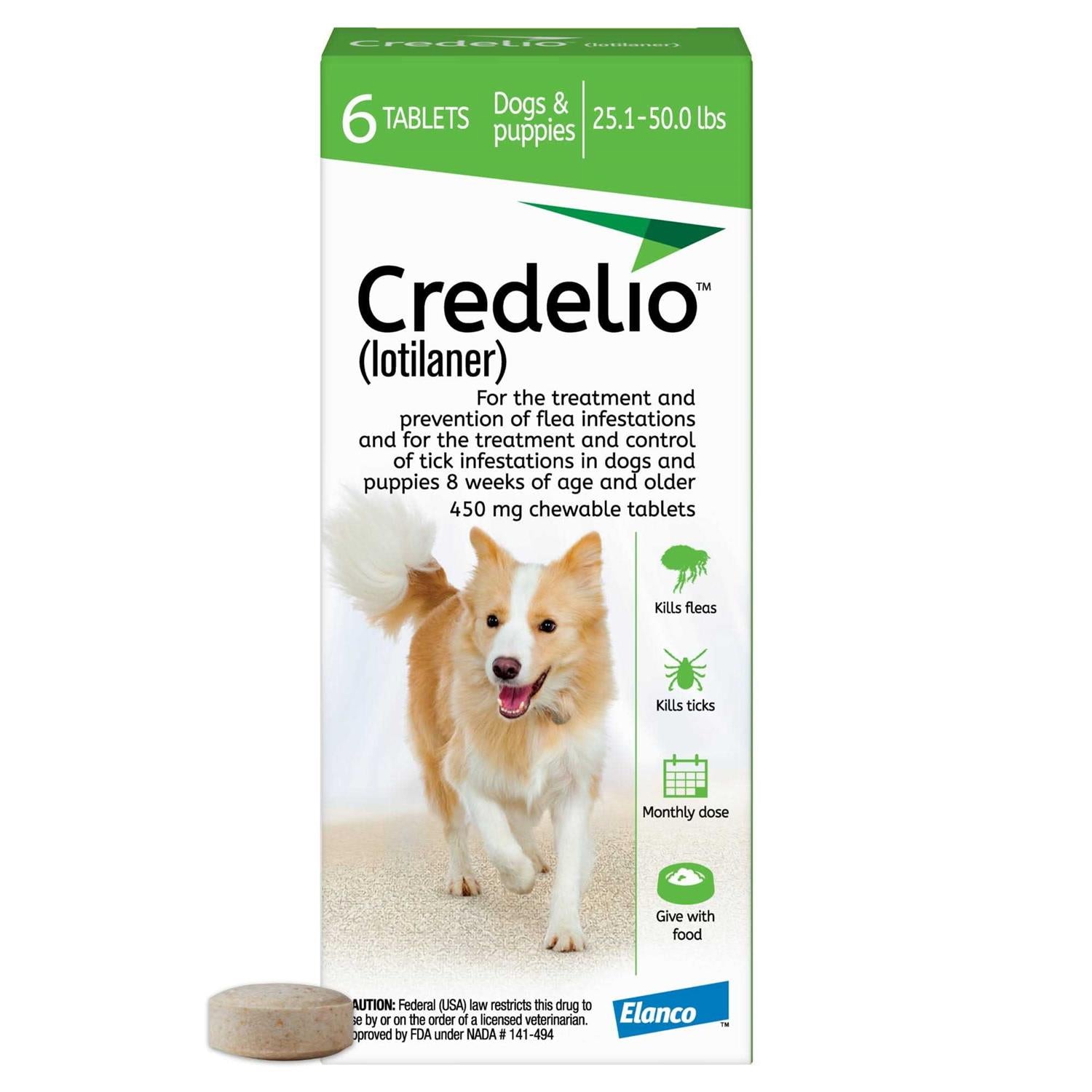 Chewable Tablet for Dogs 25.1-50 lbs P383