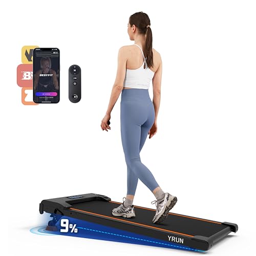 2.5HP Quiet Compact Under Desk Treadmill with Remote Q288