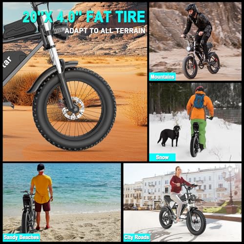 20" Fat Tire Electric Bike with Removable Battery D565314