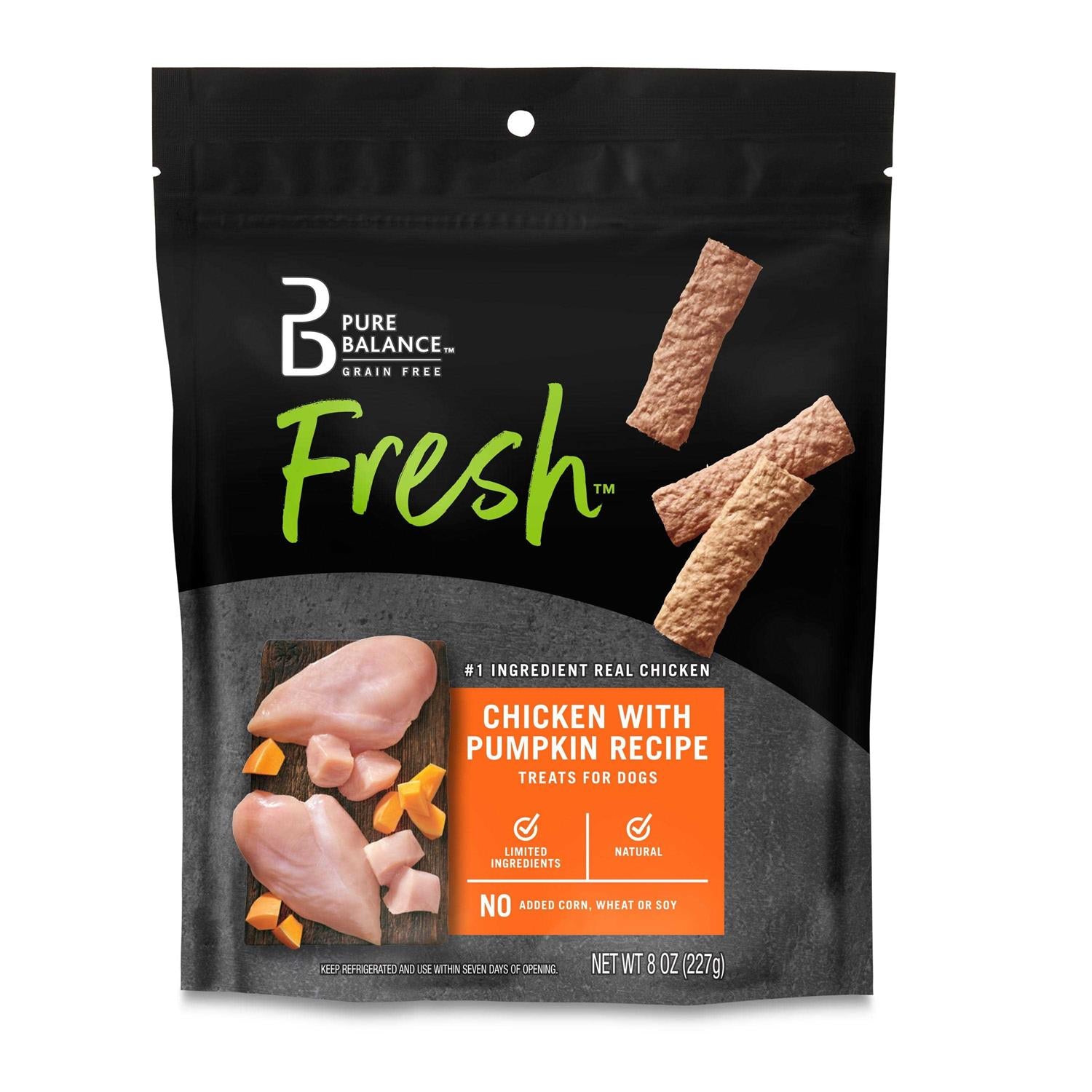 Fresh Chicken & Pumpkin Natural Chews for Dogs W617
