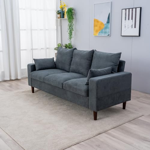 Grey Fabric 3-Seater Sofa T16236
