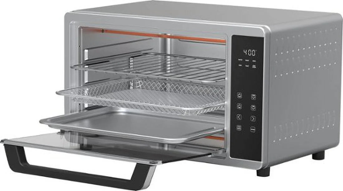 6-Slice Air Fryer Toaster Oven with Rotisserie Stainless Steel S4049