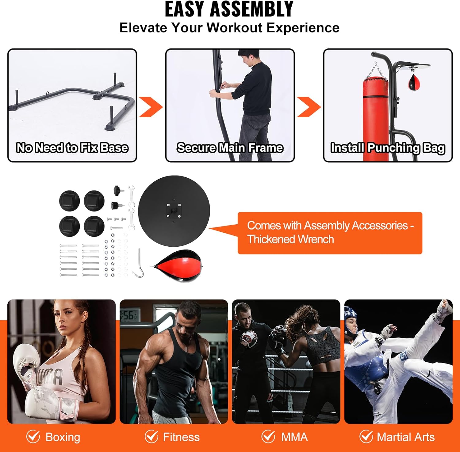 Steel Heavy Duty Freestanding Punching Bag Stand P8571