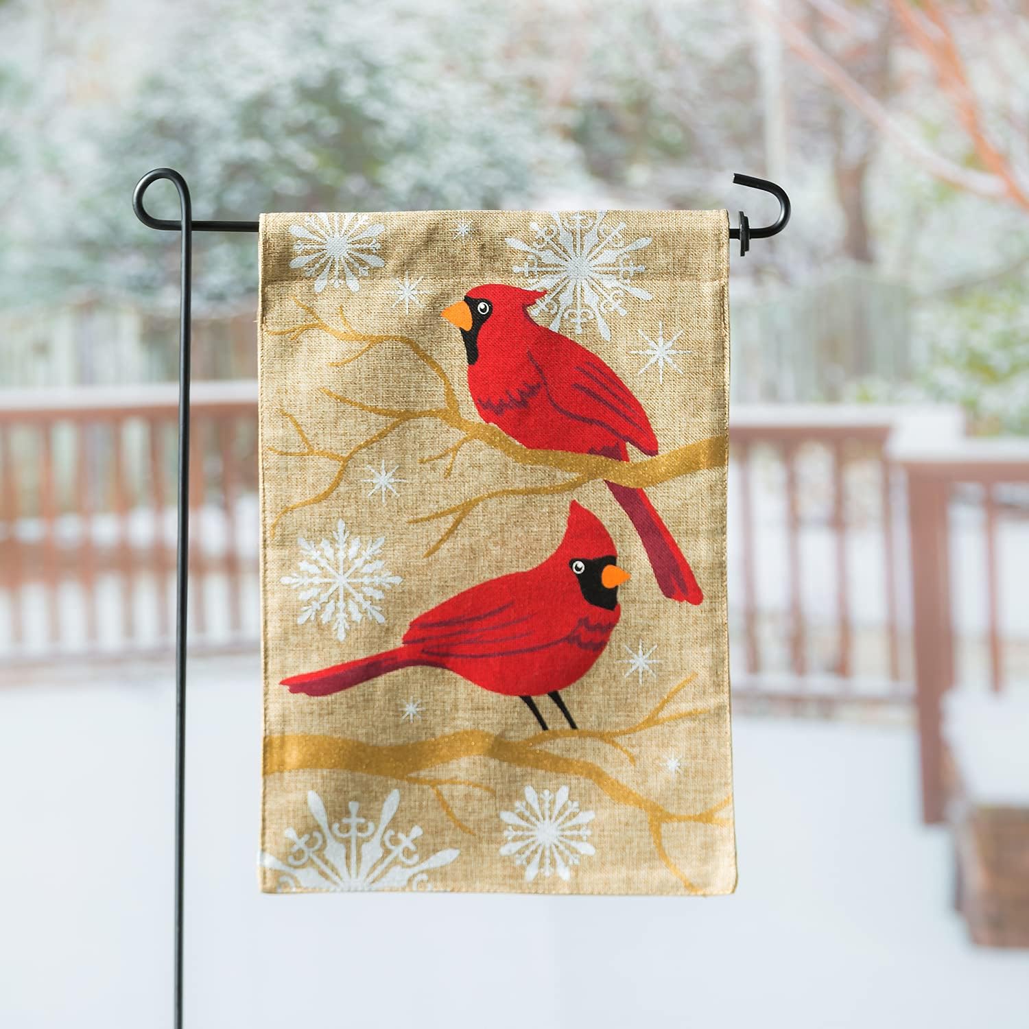 12.5 x 18 inches Burlap Garden Flag A39721
