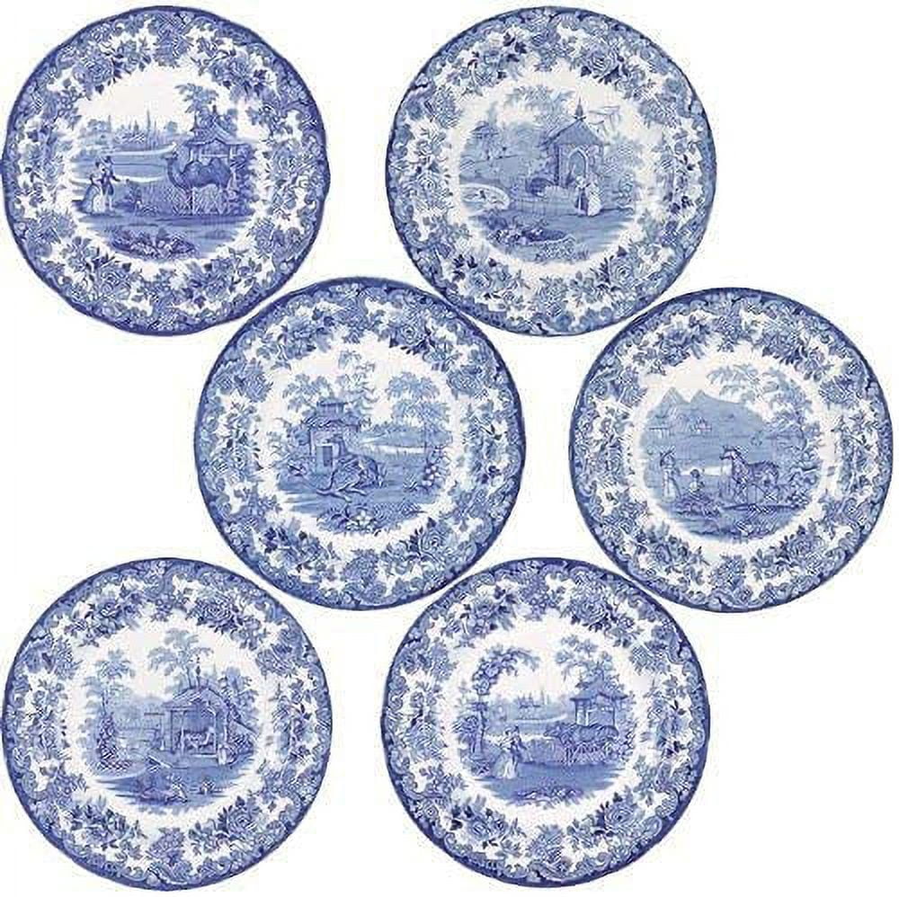 Set of 6 Assorted Motifs Plates C72885