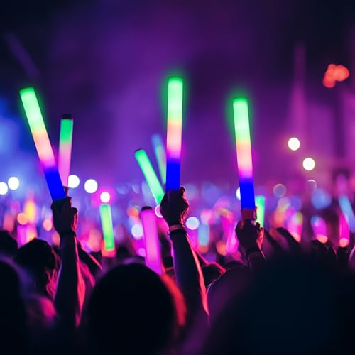 White Light-Up Foam Sticks 68 Pack C45792