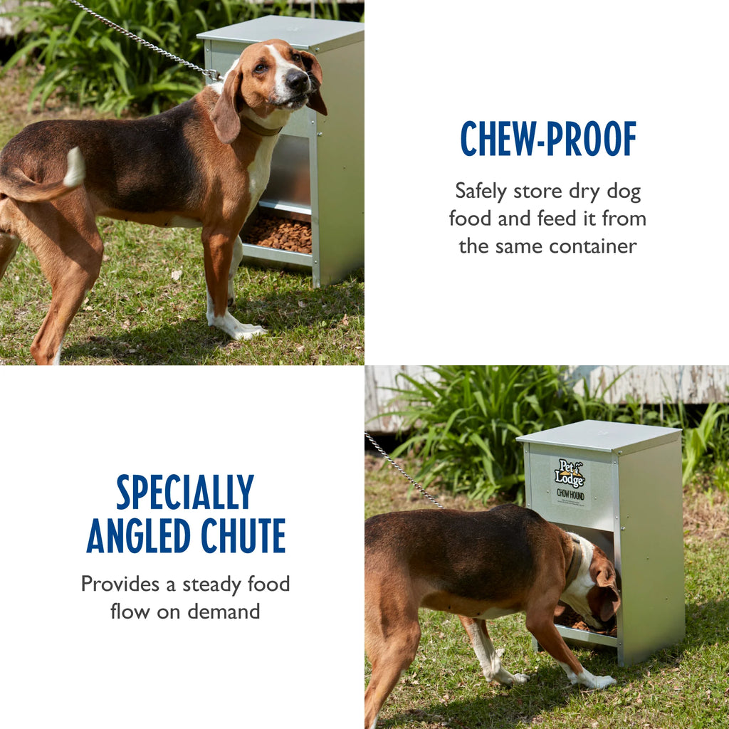 25 Pound Automatic Steel Dog Feeder (3 Pack) P28924