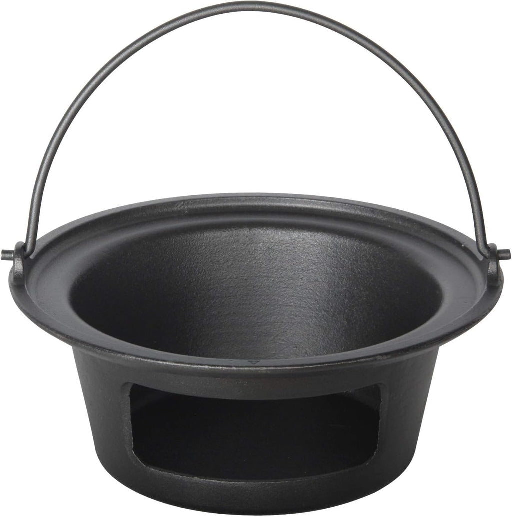 Cast Iron Ash Can with Handle Charcoal Ash Basket J5561