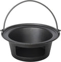 Cast Iron Ash Can with Handle Charcoal Ash Basket J5561