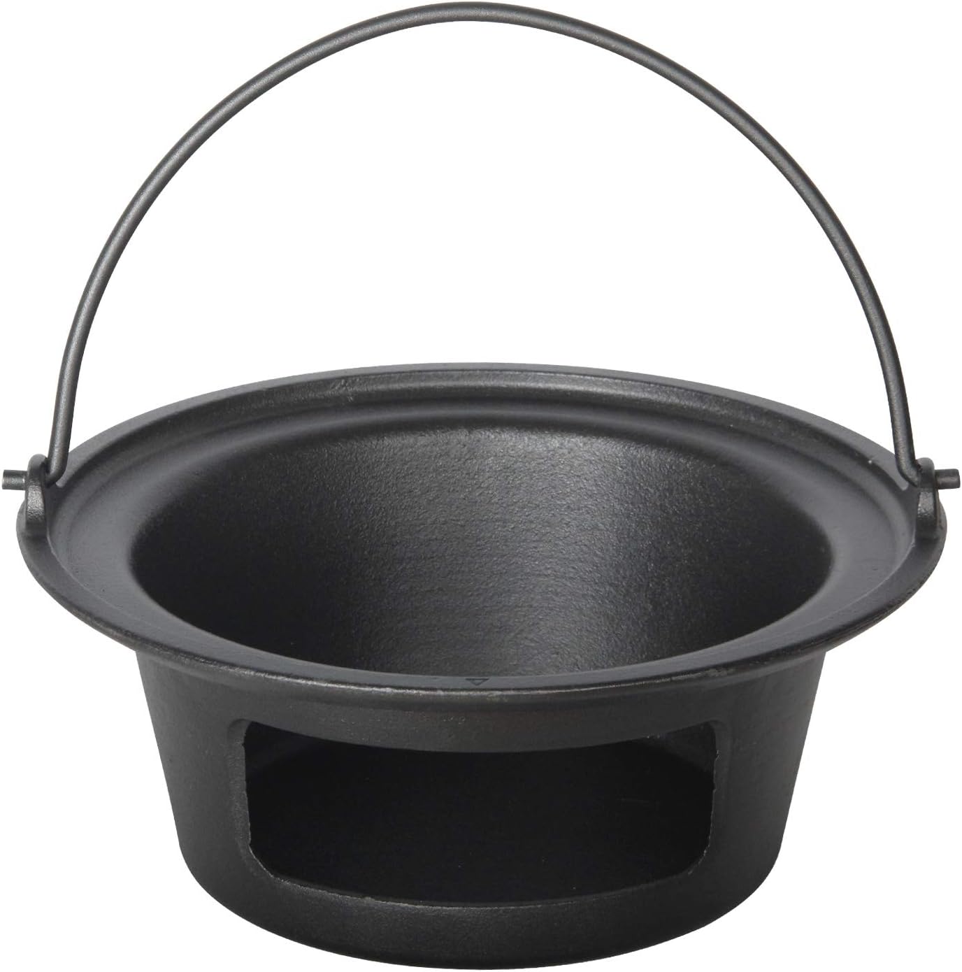 Cast Iron Ash Can with Handle Charcoal Ash Basket J5561
