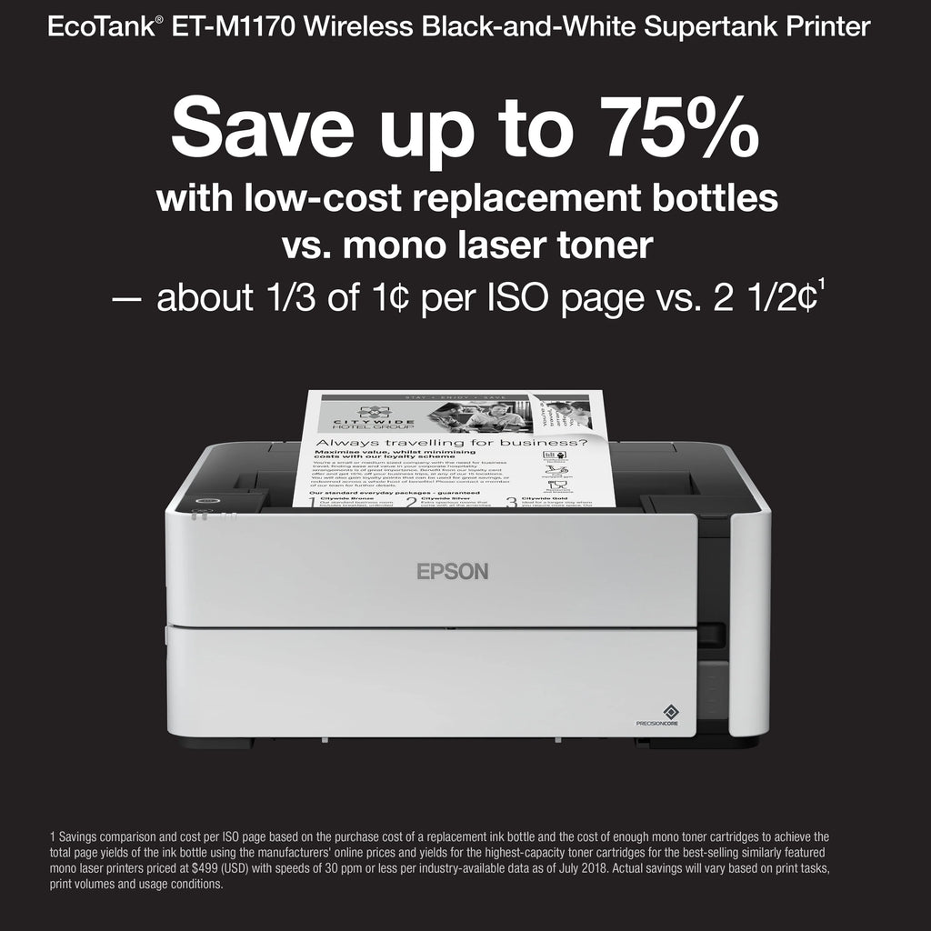 EcoTank ET-M1170 Wireless Monochrome Supertank Printer X847