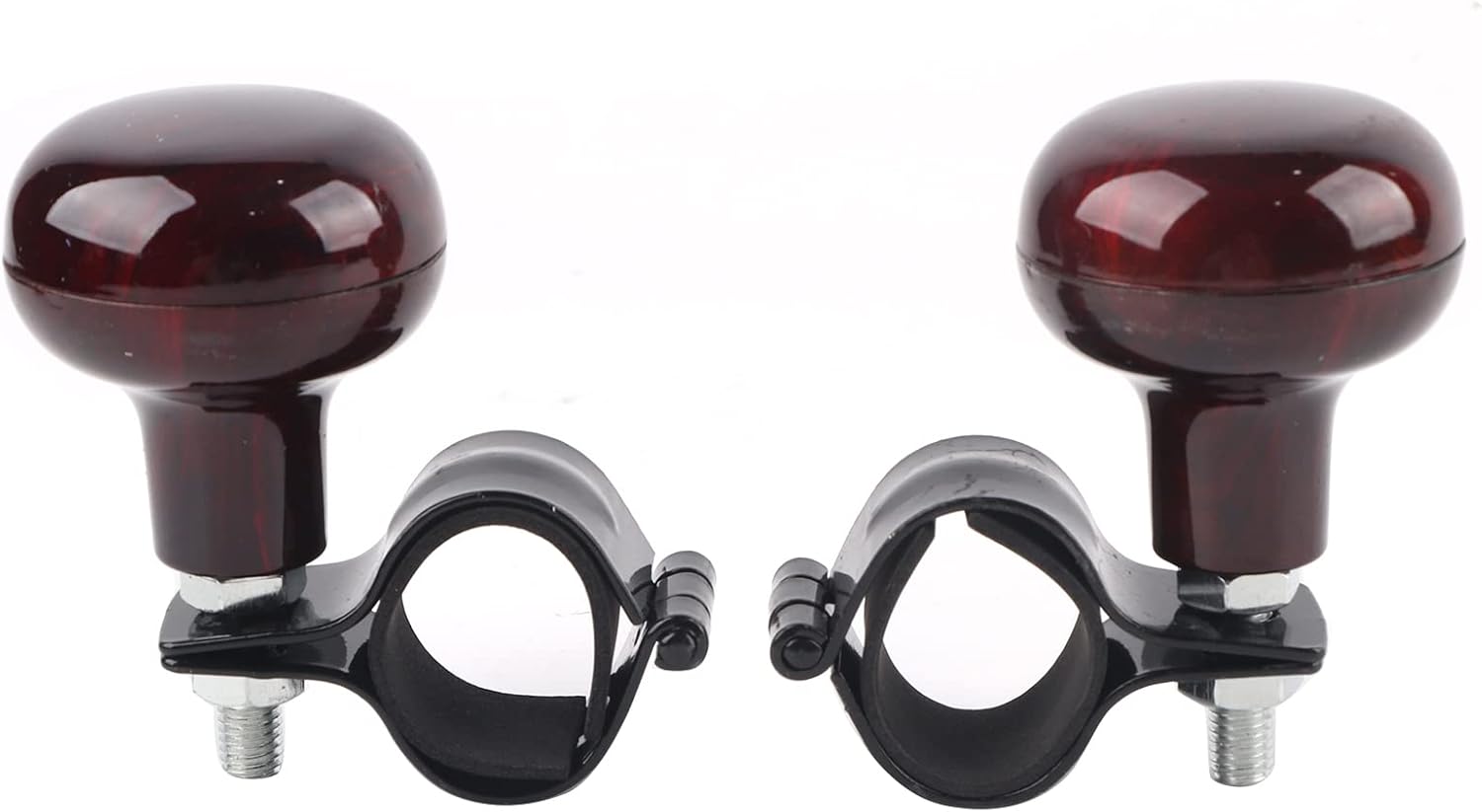 Mahogany Woodgrain Steering Wheel Spinner Knob K627