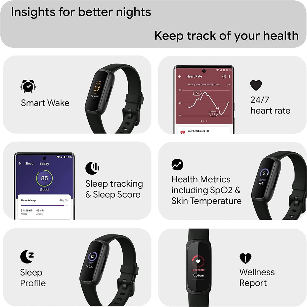 Black Activity Tracker with Heart Rate A679014