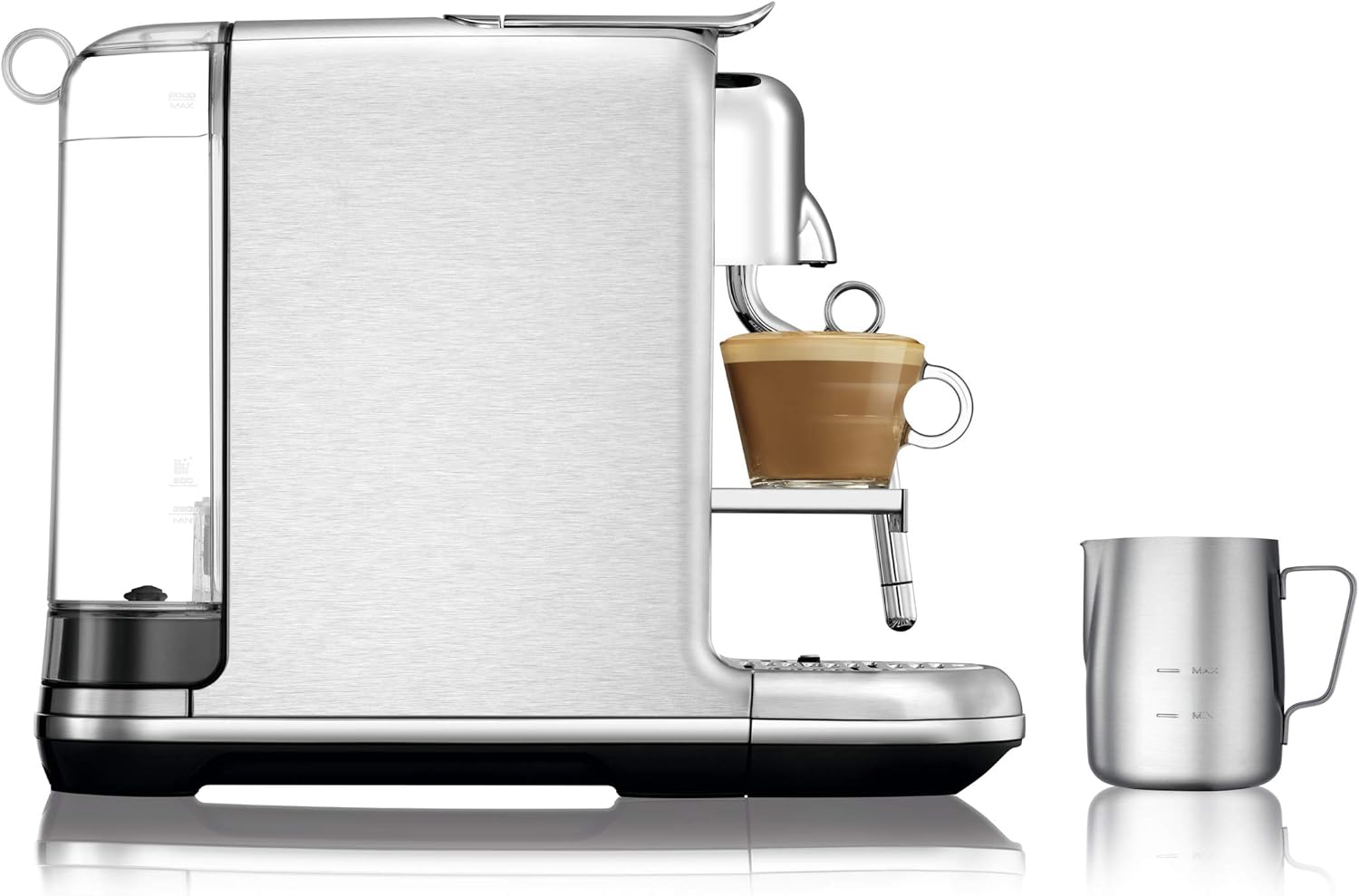 Brushed Stainless Steel Nespresso Machine T679