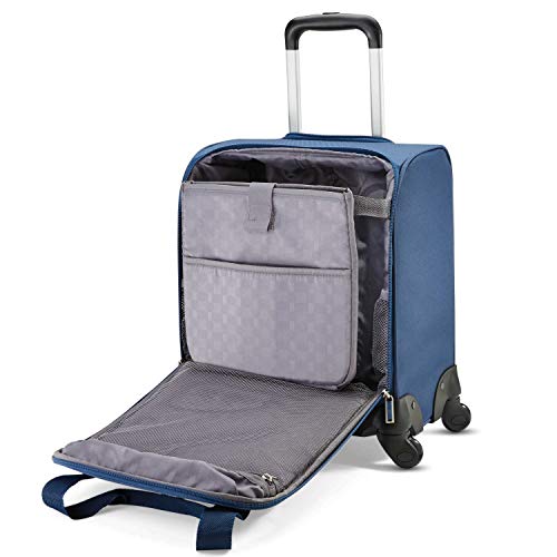 Purple Underseat Carry-On Spinner with USB Port E51971