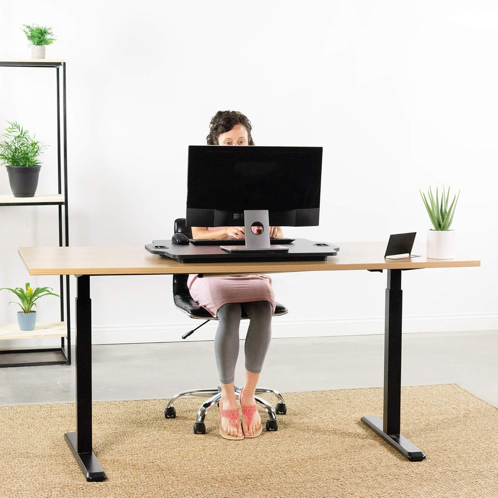 Black 27 inch Adjustable Standing Desk Converter A1988