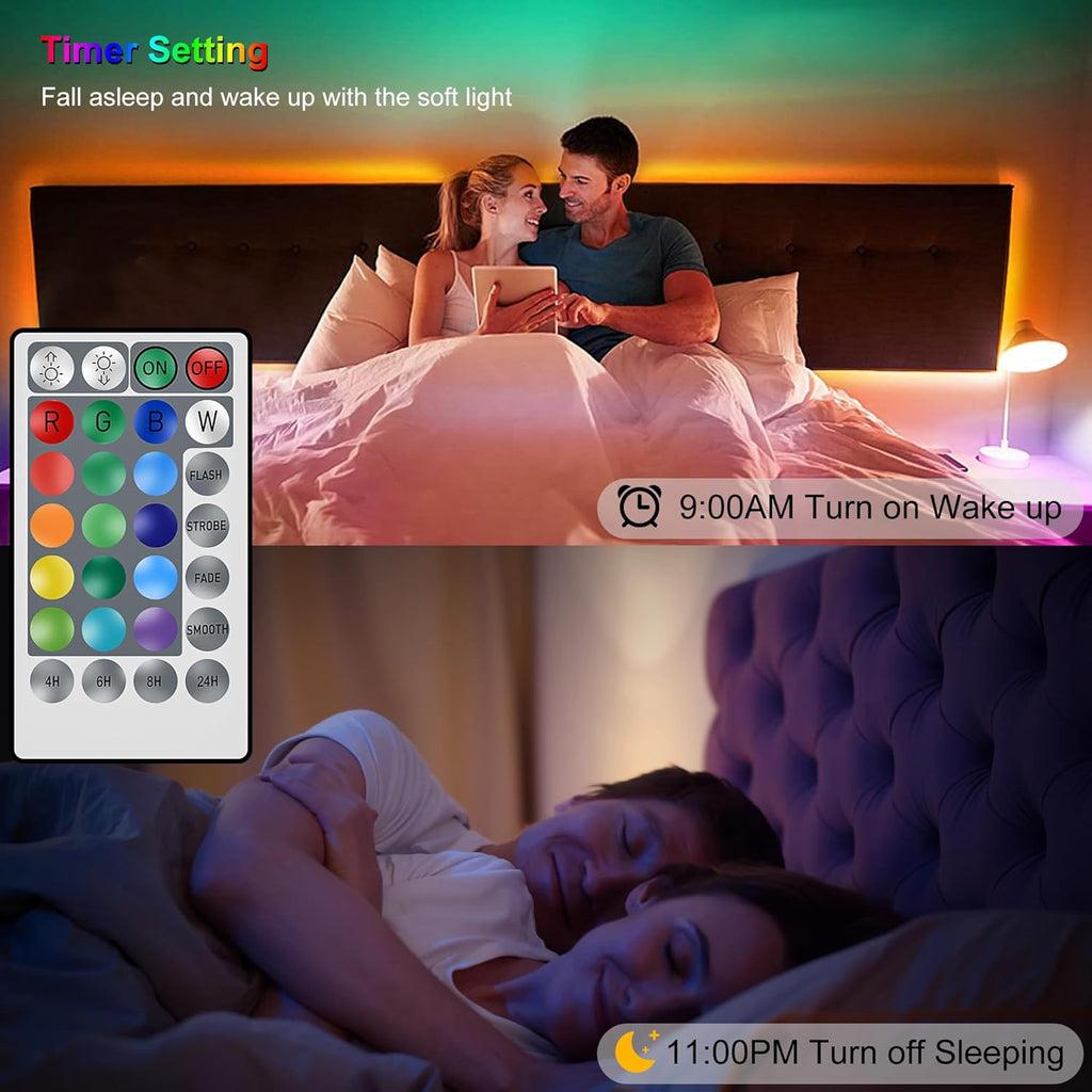 16.4FT 150 LED RGB LED Strip Lights with Remote Controller Y27712